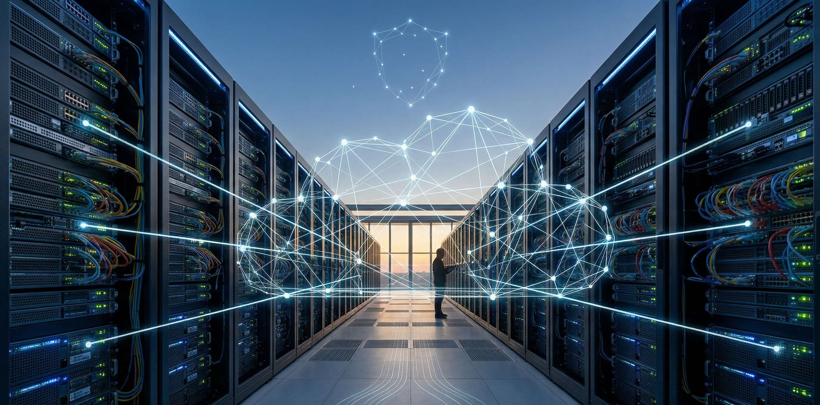 晶創網通雲端網絡意象圖